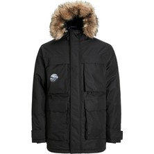 Jack & Jones Jjstar Regular Fit Rüzgara Dayanıklı Kapüşonlu Parka Erkek Parka 12256892