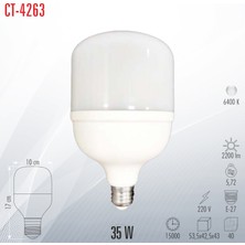 Cata CT-4263 Torch 35W Led Ampul Uzun Ömürlü Led Teknolojisi ile 2200 Lumen Aydınlatma