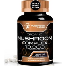 Wellness Labs Organic 25-In 1 Mushroom Complex 10,000 Mg -120 Kapsül