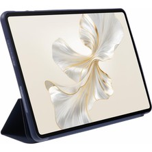 Digital Computer Home Honor Pad 9 Kılıf Çizilmez Pu+Silikon Üç Katlı Stand Tablet Kapağı-Koyu Mavi (Yurt Dışından)