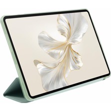 Digital Computer Home Honor Pad 9 Kılıf Çizilmez Pu+Silikon Üç Katlı Stand Tablet Kapağı-Açık Yeşil (Yurt Dışından)