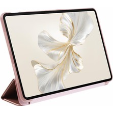 Digital Computer Home Honor Pad 9 Için Kılıf Çizilmez Pu+Silikon Üçe Katlanmış Stand Tablet Kapağı-Gül Altın (Yurt Dışından)