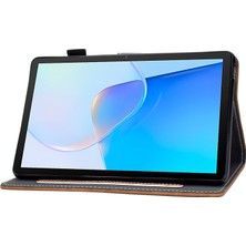 Digital Computer Home Huawei Matepad Se Için 10.4 Inç Darbeye Dayanıklı Kılıf Sığır Derisi Doku Pu Deri Tablet Kapak ile Kart Tutucu-Kahverengi (Yurt Dışından)