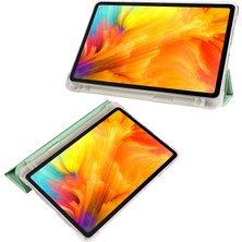 Digital Computer Home Huawei Matepad Se Için 10.4-Inç Kılıf Üç Katlı Standı Tablet Pu Deri Kapak ile Kalem Yuvası-Matcha Yeşil (Yurt Dışından)