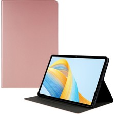 Digital Computer Home Honor Pad V8 Pro Katlanır Pu Deri Standı Kabuk Kapak Tam Vücut Koruma Tablet Kılıfı-Gül Altın (Yurt Dışından)