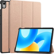 Digital Computer Home Huawei Matepad 11.5 Için Üç Katlı Stand Tablet Kılıfı Otomatik Uyandırma/uyku Tablet Deri Kapak-Gül Altın (Yurt Dışından)