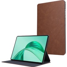 Digital Computer Home Honor Pad X8A Darbeye Dayanıklı Kılıf Pu Deri Tablet Kapağı Stand-Kahverengi (Yurt Dışından)