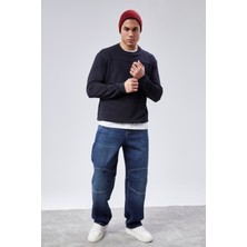 Cedy Denım Erkek Yüksek Bel Skater Baggy Jeanpantolon C362