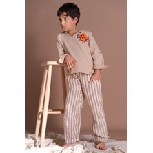 Bondberro Kapişonlu Eerkek Çocuk Müslin Sweatshirt %100 Pamuk