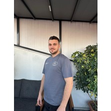 Kübra tekstil Erkek Oversize Fit Bisiklet Yaka Sırt Baskılı Kısa Kollu Tişört/t-Shirt/tshirt