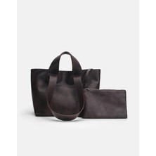 Merila Büyük Yumuşak Derili  Kadın Tote Bag