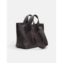 Merila Büyük Yumuşak Derili  Kadın Tote Bag