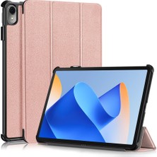 Digital Computer Home Huawei Matepad 11 (2023) Için Üç Katlı Stand Tablet Kılıfı Otomatik Uyandırma/uyku-Gül Altın ile Pu Deri Tablet Kapak (Yurt Dışından)