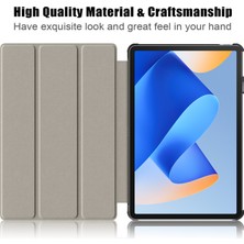 Digital Computer Home Huawei Matepad 11 (2023) Için Üç Katlı Stand Tablet Kılıfı Otomatik Uyandırma/uyku-Gül Altın ile Pu Deri Tablet Kapak (Yurt Dışından)