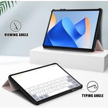 Digital Computer Home Huawei Matepad 11 (2023) Için Üç Katlı Stand Tablet Kılıfı Otomatik Uyandırma/uyku-Gül Altın ile Pu Deri Tablet Kapak (Yurt Dışından)