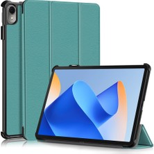 Digital Computer Home Huawei Matepad 11 (2023) Için Üç Katlı Stand Tablet Kılıf Pu Deri Tablet Kapağı Otomatik Uyandırma/uyku-Siyahımsı Yeşil (Yurt Dışından)