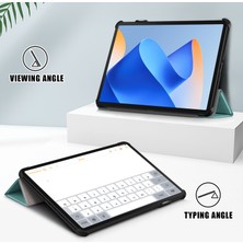 Digital Computer Home Huawei Matepad 11 (2023) Için Üç Katlı Stand Tablet Kılıf Pu Deri Tablet Kapağı Otomatik Uyandırma/uyku-Siyahımsı Yeşil (Yurt Dışından)