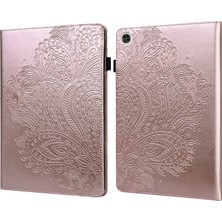 Digital Computer Home Baskılı Çiçek Desenli Deri Cüzdan Standı Tablet Koruyucu Kabuk Huawei Enjoy Tablet 2 10.1/matepad 9.7/matepad T10S-ROSE Gold (Yurt Dışından)