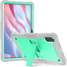 Digital Computer Home Honor Pad X9 Için Koruyucu Kılıf Kickstand Darbeye Dayanıklı Silikon + Pc Tablet Kapağı-Gri + Nane Yeşili (Yurt Dışından)