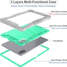 Digital Computer Home Honor Pad X9 Için Koruyucu Kılıf Kickstand Darbeye Dayanıklı Silikon + Pc Tablet Kapağı-Gri + Nane Yeşili (Yurt Dışından)