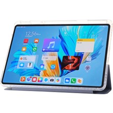 Digital Computer Home Huawei Matepad 11.5 S Kılıf Üç Katlı Stand Pu Deri + Tpu + Şeffaf Akrilik Tablet Kapak-Lavanta Moru Için (Yurt Dışından)