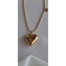 Kalp Çelik Kolye Love