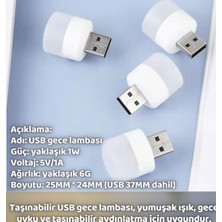 USB Mini LED Powerbank, Şarjlı Usbden Çalışır Günışığı Hediyelik