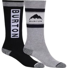 Burton Weekend Midweight Socks (2 Pack) Unisex Çocuk Siyah Kayak Çorabi