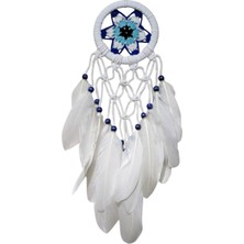 Yıldız Motifli Kuş Tüylü Makrome Duvar Süsü