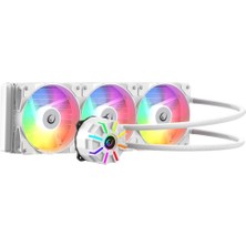 Rampage Helıos C3 Beyaz 68CFM 1800RPM Rainbow Amd Am5/ıntel LGA1700 360MM Sıvı Soğutmalı Cpu Fan