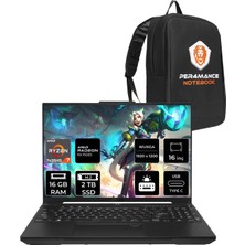 Asus Tuf Gaming A16 Amd Ryzen 7 7435HS 16GB 2tb SSD RX7600S/8GB 95W 16" Fhd+ 165Hz Fdos Taşınabilir Bilgisayar & Per4 Çanta N3055P309