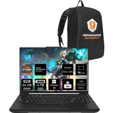 Asus Tuf Gaming A16 Amd Ryzen 7 7435HS 24GB 4tb SSD RX7600S/8GB 95W 16" Fhd+ 165Hz W11H Taşınabilir Bilgisayar & Per4 Çanta N3054P355