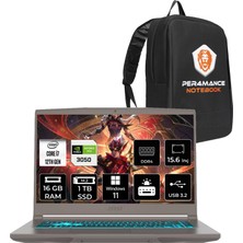 Msı Thin 15 Intel Core I7 12650H 16GB 1tb SSD RTX3050/4GB 15.6" Fhd 144Hz W11H Taşınabilir Bilgisayar & Per4 Çanta B12UC1479XTRP363