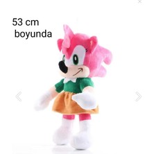 (53CM ) Mavi Dev Sonic Boom Büyük Boy Kirpi Sonic Peluş Oyuncak