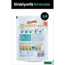 Good Food Probiyotik & Prebiyotik Granola, Kayısı, Keten Tohumu, Kayısı ve Hurma Barı Parçacıklı, 200 g X4'lü