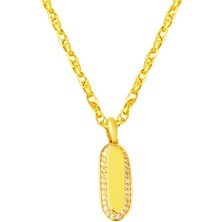 Bilezikci Düz Parlak Spor 14 Ayar Altın Kolye