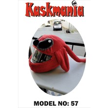 Kaskmania Kask Kılıfı Peluş Kırmızı Stıtch Kaskmanıa