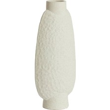 Laromita Decoration Namtu Dokulu Krem Seramik Vazo / L