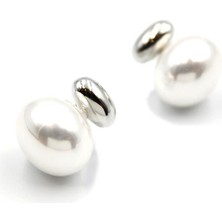 Royaleks Design Oval Inci Küpe - Gümüş