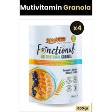 Good Food Ananaslı ve Çikolatalı Granola Multivitaminli 4'lü Fırsat Paketi