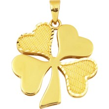 Bilezikci Hasır Desenli Yonca 14  AyarKolye Ucu