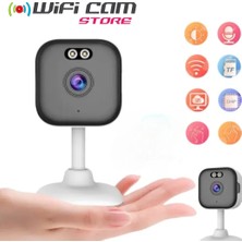 Wificam 2k Iç Mekan Mini Wifi Kamera Sd Karta Kayıt-Gece Görüş-Aydınlatma-Hareket Algılama Bildirimi-Çift Yönlü Ses