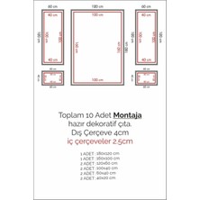 Limatek Dekoratif Boyanabilir Duvar Çıtası Kesimli Hazır Paket-Duvar Dekorasyon 2513-4020