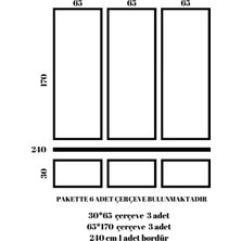 Limatek Boyanabilir Duvar Çıtası 2,5 cm (Kesimli Hazır Paket)