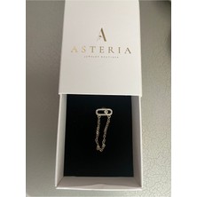 Asteria Jewelry Mess Zincirli Tekli Küpe