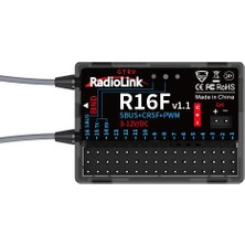 Radiolink T16D 2.4ghz 16 Kanal Radio Kontrol Uzaktan Kumanda +R16F Alıcı Elrs,crossfıre Destekli (Çanta Dahil)