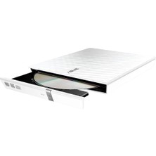 SDRW-08D2S-U Lite - Windows ve Mac Os Için Uyumlu Ömür Boyu Veri Yedeklemesi Için M-Disc Desteği ile Taşınabilir 8x DVD Yazıcı, Beyaz