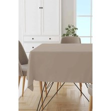 Emtory Home Cappucino Bej Kare Masa Örtüsü 110X110 cm  -  Pamuk Premium- Mutfa Masası Örtü