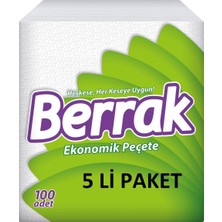 Berrak Peçete 100'lü 5'li Paket (5*100)