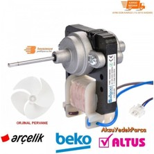 Arçelik -Beko-Altus Buzdolabı Kondanser Fan Motoru  Pervane